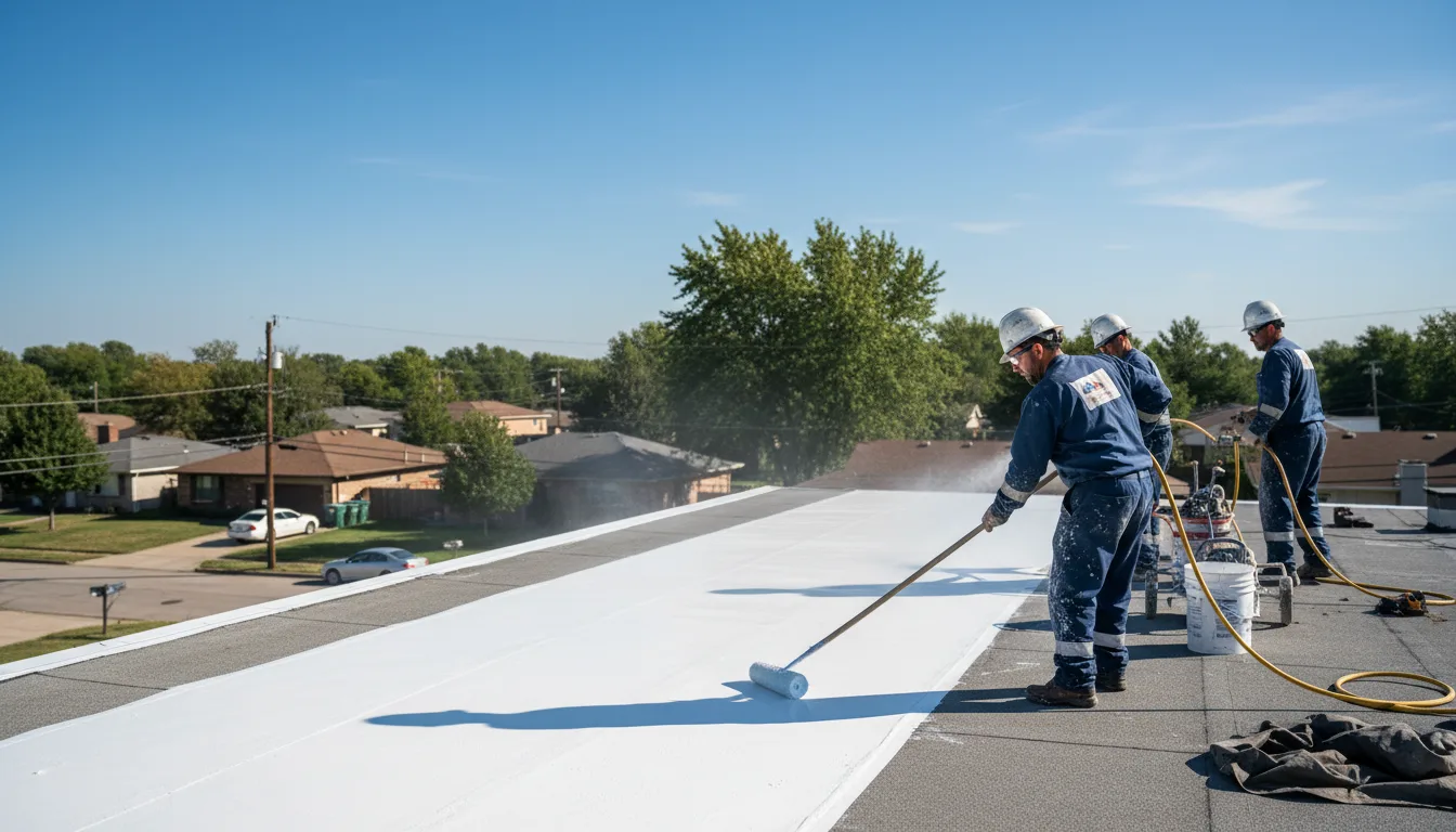 Commercial roof coating in Davisburg, MI near me